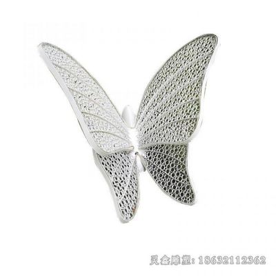 不锈钢镂空蝴蝶小区雕塑