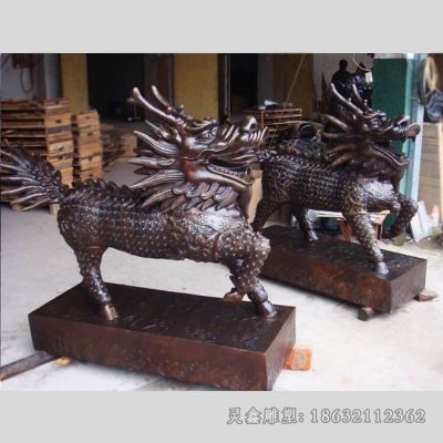 神兽麒麟城市景观铜雕