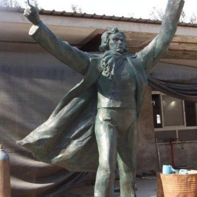 贝多芬胸像广场铜雕