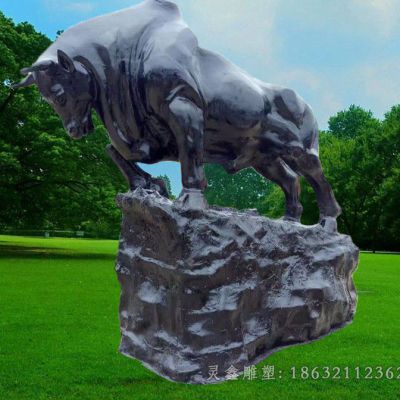 拓荒牛公园景观铜雕
