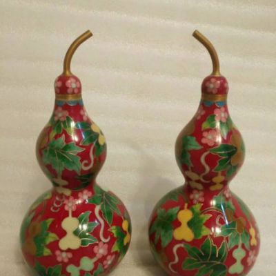 彩绘葫芦城市景观铜雕