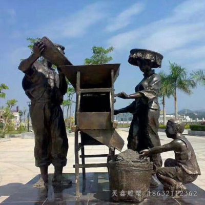 农耕文化城市景观铜雕