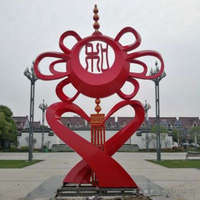 不锈钢抽象广场景观雕塑