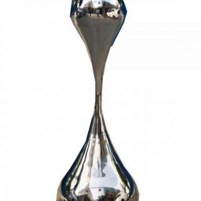 不锈钢镜面抽象水滴雕塑