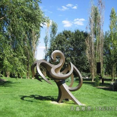 广场抽象景观铜雕