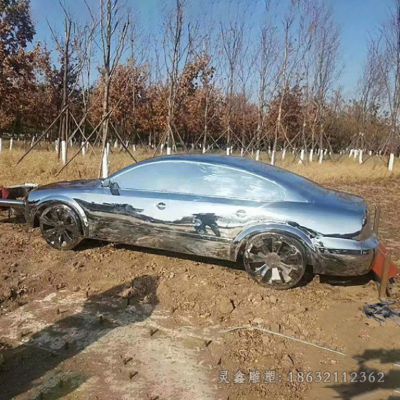 不锈钢车模广场景观雕塑