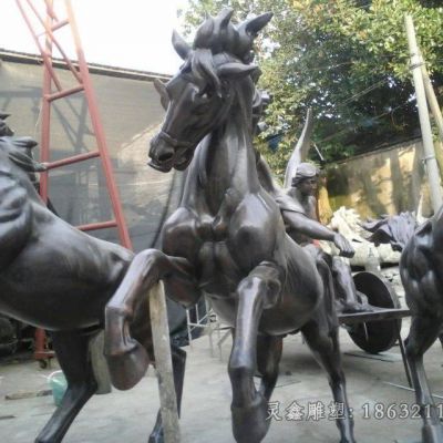 阿波罗战车广场景观铜雕