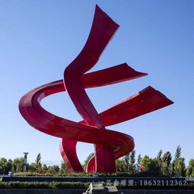 不锈钢抽象广场景观雕塑