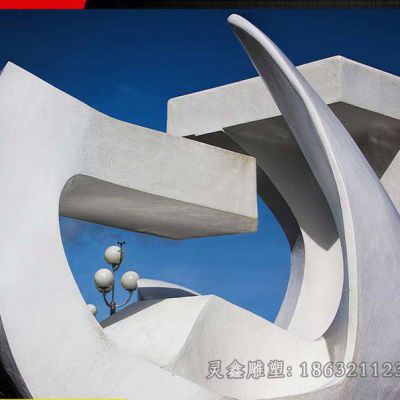 不锈钢抽象广场景观雕塑