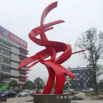 不锈钢彩绘广场景观雕塑