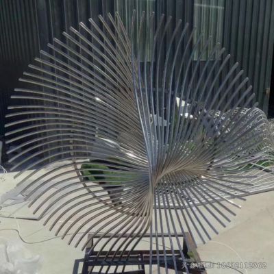 不锈钢抽象凤凰公园雕塑