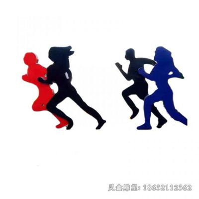 不锈钢抽象人物运动雕塑