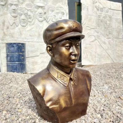 名人雷锋别墅胸像铜雕