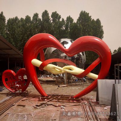 不锈钢彩绘海豚景区雕塑