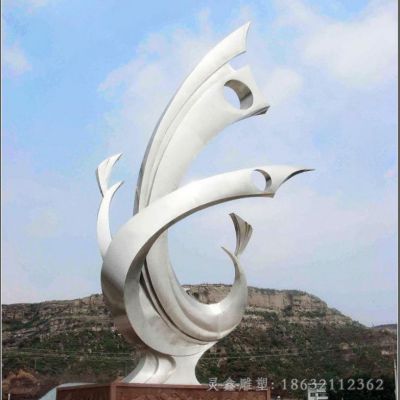 不锈钢抽象凤凰商场雕塑