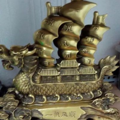 广场帆船景观铜雕