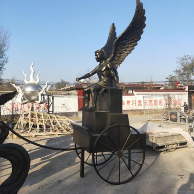 阿波罗战车广场景观铜雕