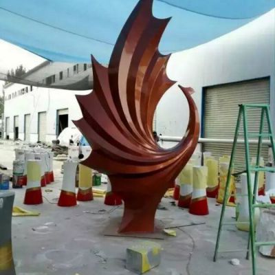 抽象凤凰城市不锈钢雕塑