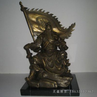 武财神关公庭院人物铜雕