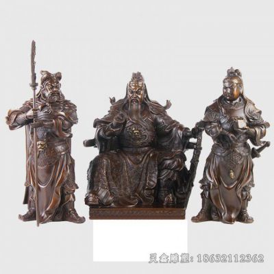 武财神关公街边人物铜雕