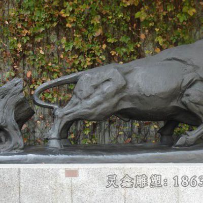 开荒牛公园动物铜雕