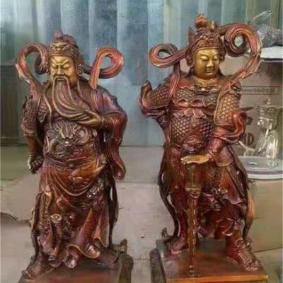 关公人物景观铜雕