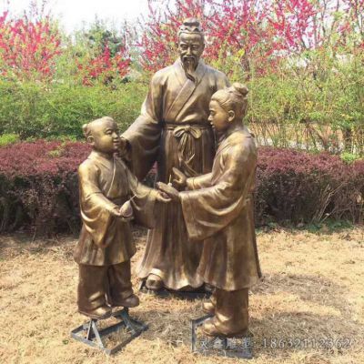 孔融让梨人物铜雕